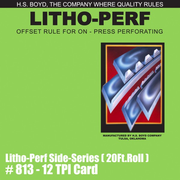 Litho-Perf Side-Series (20 Ft. Roll) - 12 TPI Card