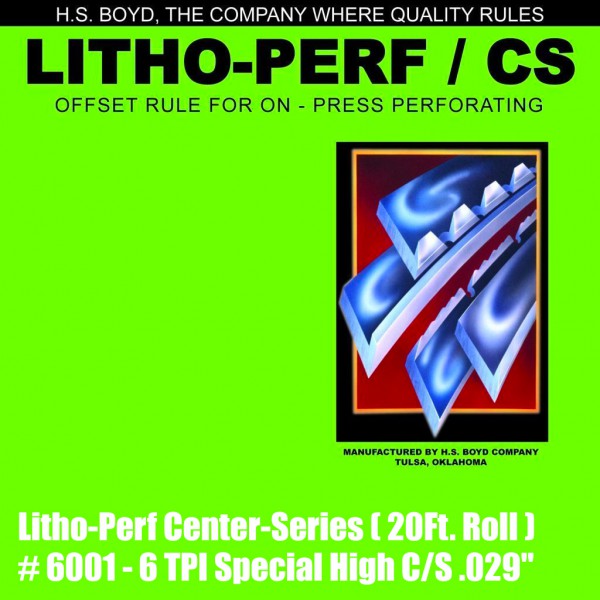 Litho-Perf Center-Series (20 Ft. Roll) - 6 TPI Special High .029"