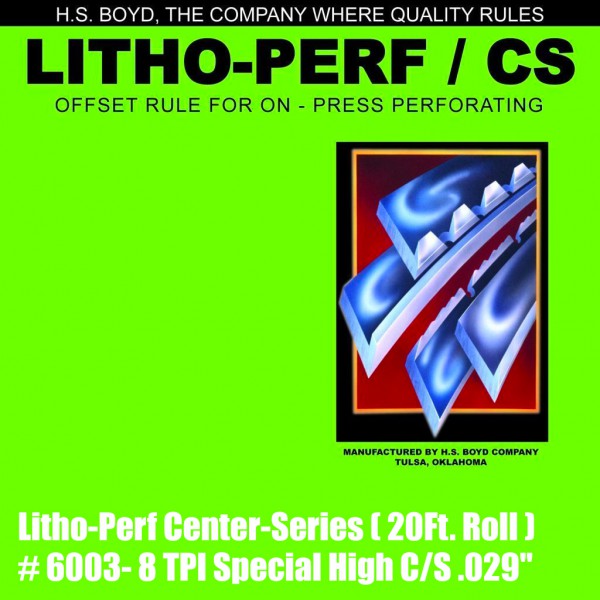 Litho-Perf Center-Series (20 Ft. Roll) - 8 TPI Special High .029"