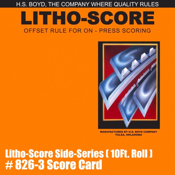 Litho-Score Side-Series (10 Ft. Roll) - Score Card