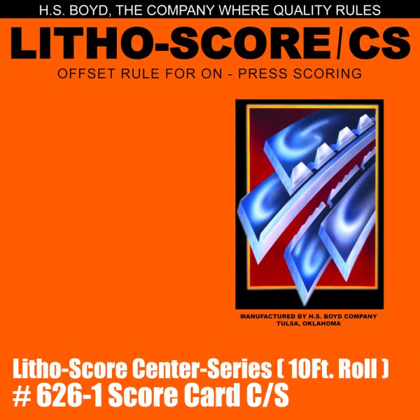 Litho-Score Center-Series (10 Ft. Roll) - Score Card
