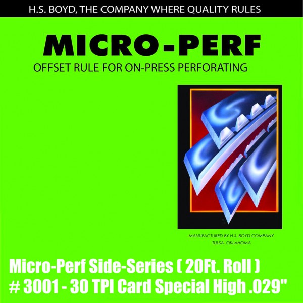 Micro-Perf Side-Series (20 Ft. Roll) - 30 TPI Card Special High .029"