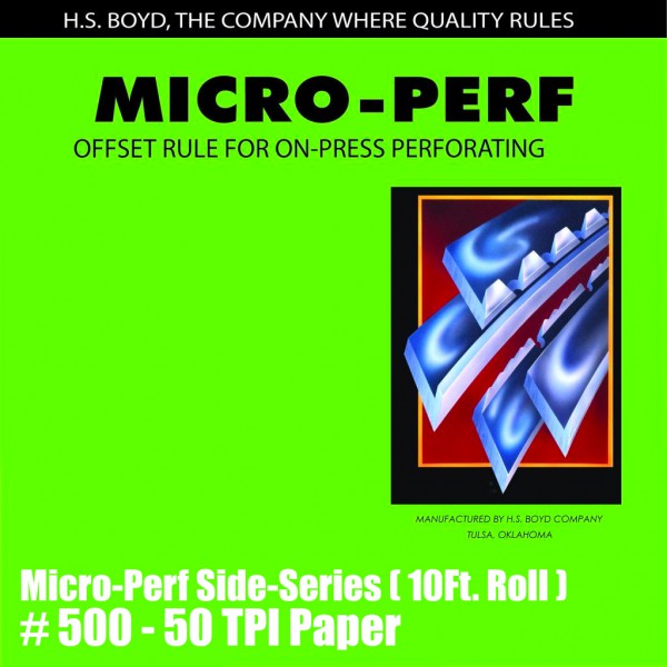 Micro-Perf Side-Series (10 Ft. Roll) - 50 TPI Paper