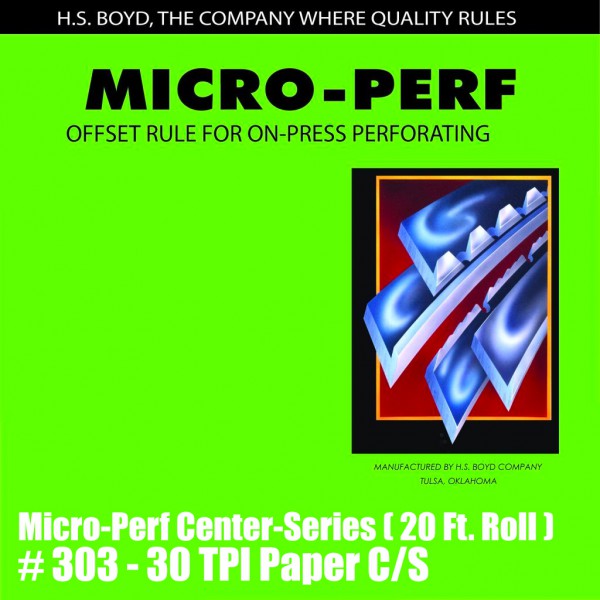 Micro-Perf Center-Series (20 Ft. Roll) - 30 TPI Paper