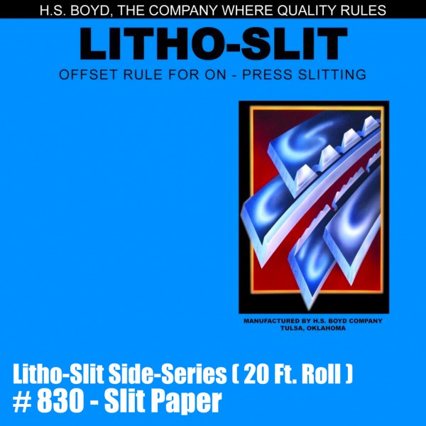 Litho-Slit Side-Series (20 Ft. Roll) - Slit Paper